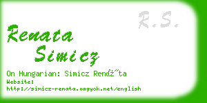 renata simicz business card